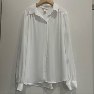 H&M ivory (slightly off white) collar blouse